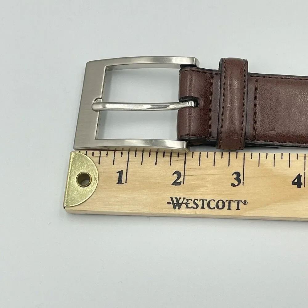 Mens Genuine Leather Belt Quality Brown Buttery Soft 48/120 1.25